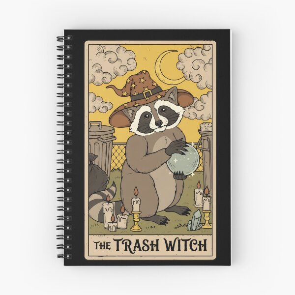 Item preview, Witch Raccoon Fortune Teller Card Design designed and sold by minimancece.