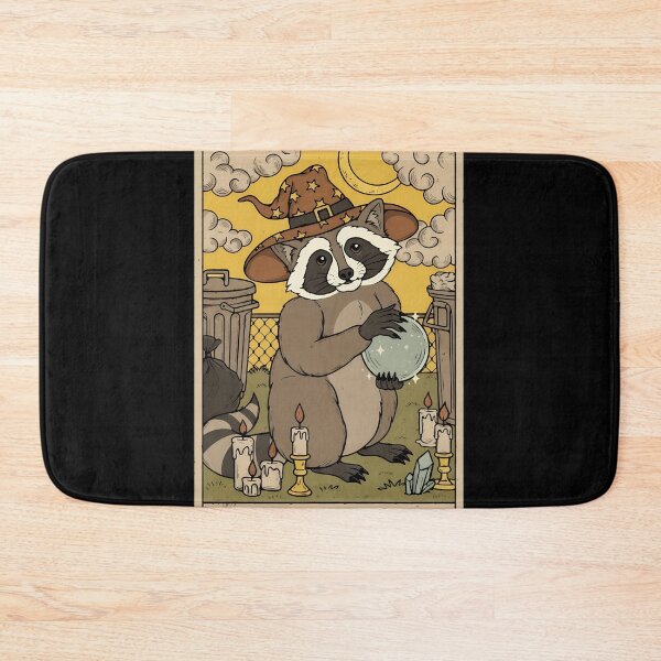 Item preview, Witch Raccoon Fortune Teller Card Design designed and sold by minimancece.