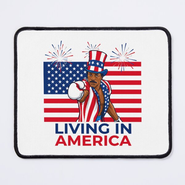 Item preview, Apollo Creed Living In America - Patriotic Boxing Fourth Of July America, USA Fighter designed and sold by kosterbleack.