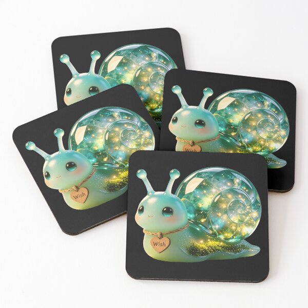 Item preview, Emerald Snail - Magical Wishing Jar with Glowing Fireflies designed and sold by ABYSSLAB.