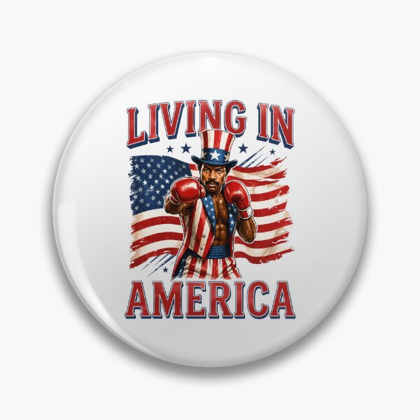 Item preview, Apollo Creed Living In America - Patriotic Boxing Fourth Of July America, USA Fighter designed and sold by kosterbleack.