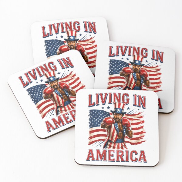 Item preview, Apollo Creed Living In America - Patriotic Boxing Fourth Of July America, USA Fighter designed and sold by kosterbleack.