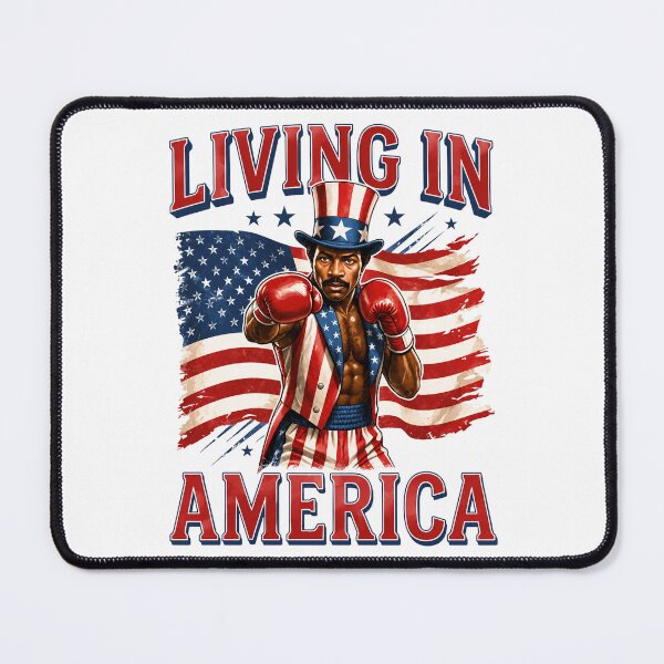 Item preview, Apollo Creed Living In America - Patriotic Boxing Fourth Of July America, USA Fighter designed and sold by kosterbleack.