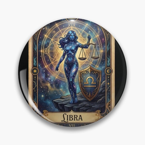 Item preview, Libra Zodiac Tarot Card Vintage Fantasy Art designed and sold by DeerHouse.
