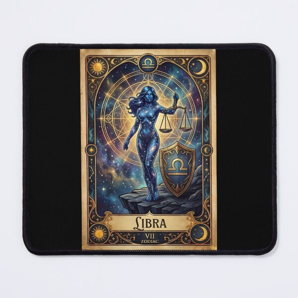 Item preview, Libra Zodiac Tarot Card Vintage Fantasy Art designed and sold by DeerHouse.
