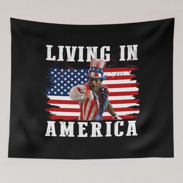 Item preview, Apollo Creed Living In America - Patriotic Boxing Fourth Of July America, USA Fighter designed and sold by kosterbleack.