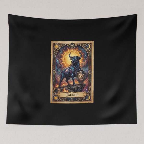 Item preview, Taurus Zodiac Tarot Card Vintage Fantasy Art designed and sold by DeerHouse.