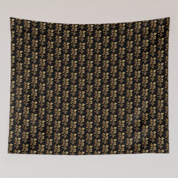 Item preview, Golden Charlotte in Japanese Kanji Elegant Silk Melody Freedom Calligraphy Art designed and sold by noworries-art.