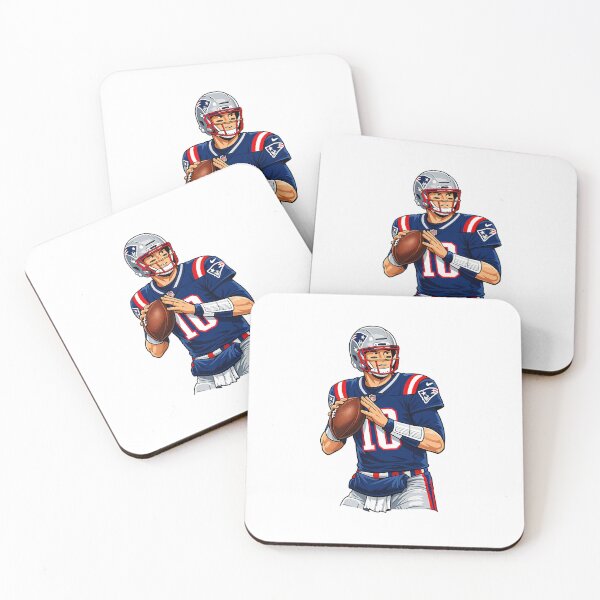 Aperçu de l'œuvre Drake Maye, des New England Patriots (NFL) créée et vendue par Luke Foran Sports Art.