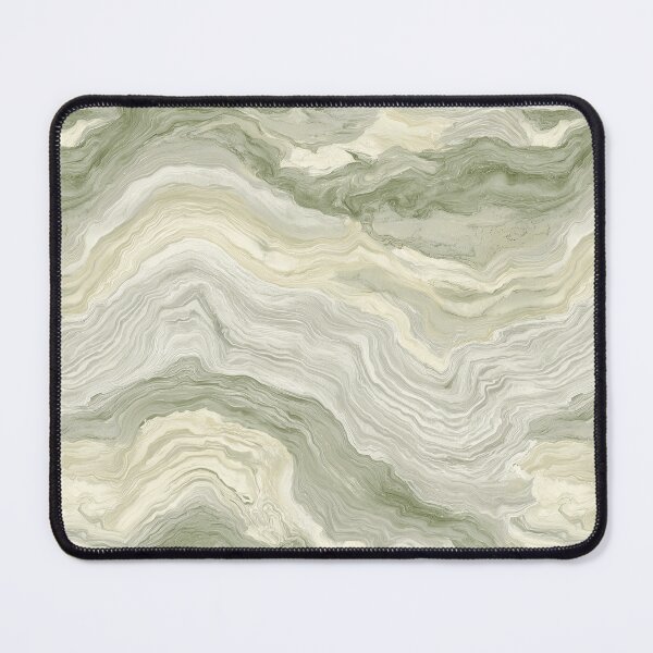 Item preview, Sage Green Marble Wall Art – Abstract Stone Wave Print – Quarried Strata designed and sold by BestVarieties.