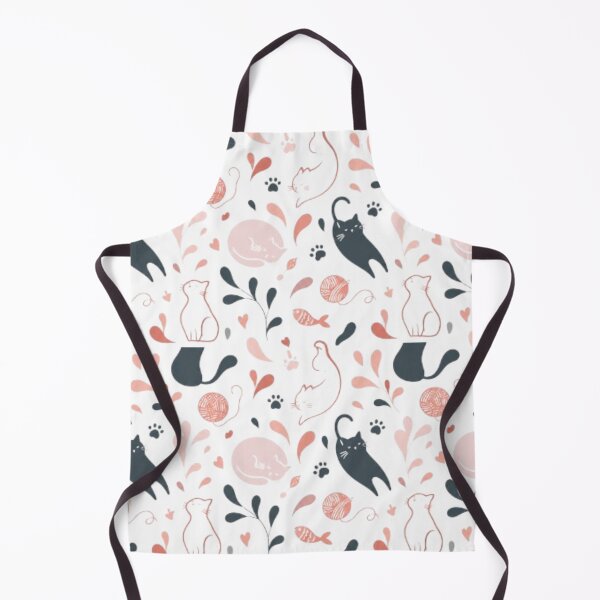Item preview, Cute Cat Seamless Pattern | Kawaii Kitty Watercolor Design | Pastel Feline Aesthetic Print designed and sold by agaa-vibes-studio.