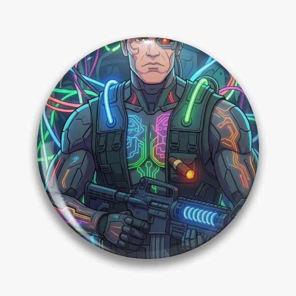 Item preview, Cyber Combat Commando Neon Cyberpunk designed and sold by PowerArtUa.