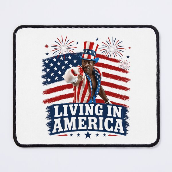 Item preview, Apollo Creed Living In America - Patriotic Boxing Fourth Of July America, USA Fighter designed and sold by kosterbleack.