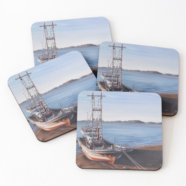 Item preview, The Isolated Boat at Twilight designed and sold by HaedamArt.
