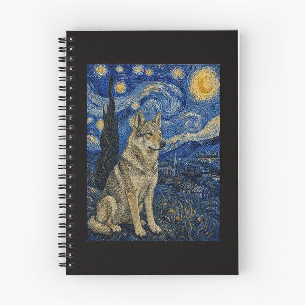 Item preview, Czechoslovakian Vlciak Dog Van Gogh Starry Night designed and sold by antoniaautzer.