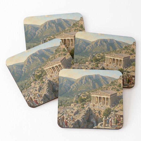 Item preview, Ancient temple at Delphi designed and sold by Kirrindy Designs.