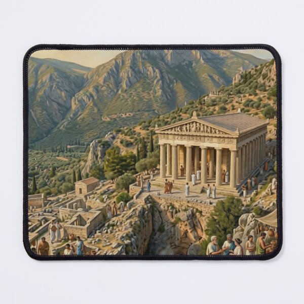 Item preview, Ancient temple at Delphi designed and sold by Kirrindy Designs.