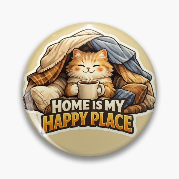 Item preview, Home Is My Happy Place Cat designed and sold by Cosmos Creative Studios.