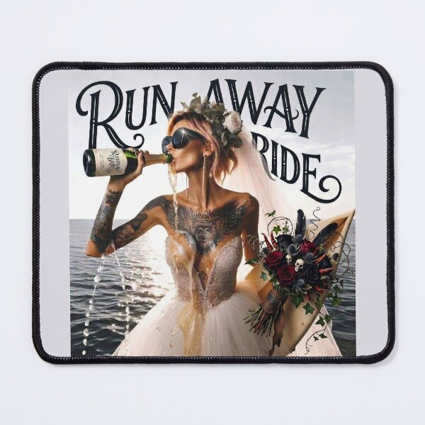 Item preview, Rocker Bride Drinking Champagne designed and sold by Voodoo Store Paranormal Collections.