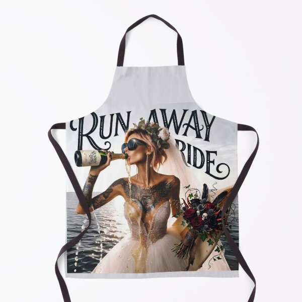 Item preview, Rocker Bride Drinking Champagne designed and sold by Voodoo Store Paranormal Collections.