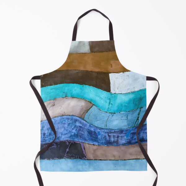 Item preview, Seaside Blues And Lush Browns Modern Abstract Painting designed and sold by DEC02.