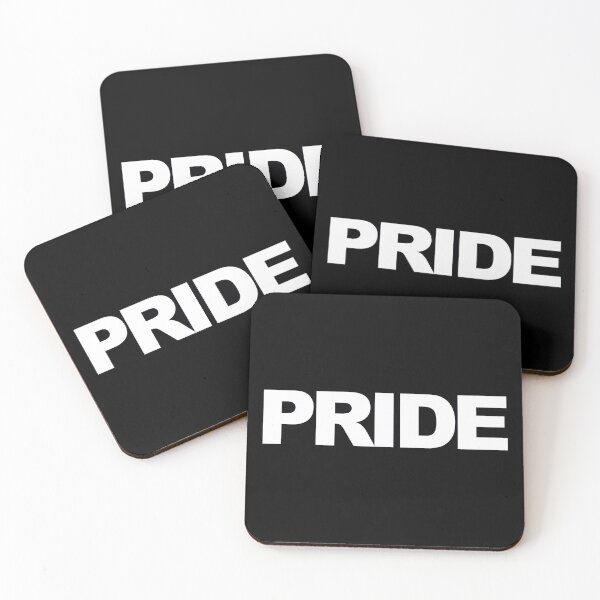 Item preview, PRIDE — White Minimal Bold Type Statement designed and sold by WORDPAUSE.