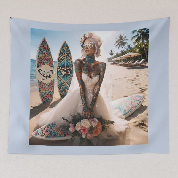 Item preview, Rocker Bride Surfboard Party designed and sold by Voodoo Store Paranormal Collections.