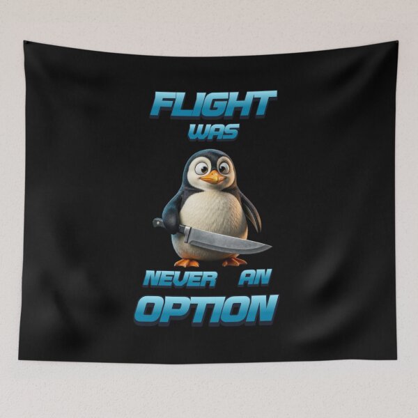 Item preview, Flight Was Never An Option Funny Penguin  designed and sold by TheEndDesign.