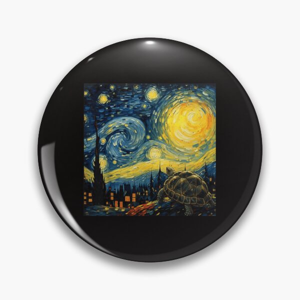 Item preview, Turtle Starry Night Van Gogh Art Lover Men Women designed and sold by antoniaautzer.