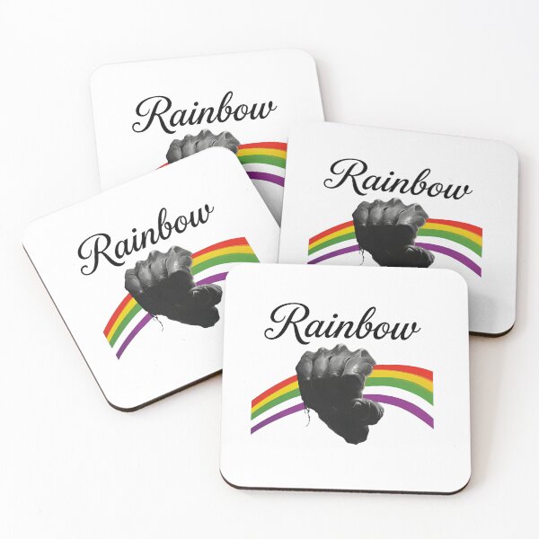 Item preview, Power Fist Rainbow Symbol Typography designed and sold by snugglee.