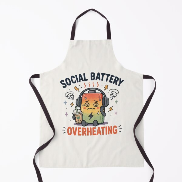 Item preview, Social Battery Overheating - Funny Neurodivergent Sensory Overload Design designed and sold by BlackSector77.