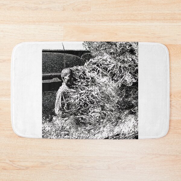 Item preview, Flaming Protest Figure Monochrome Art designed and sold by snugglee.