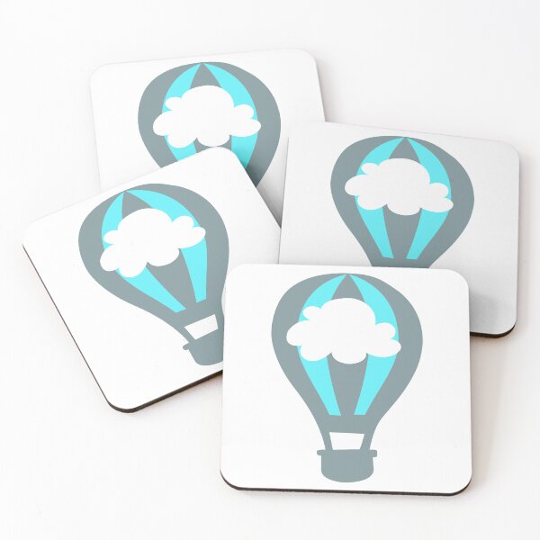 Item preview, Balloon, hot air balloon, ballooning, sky, cloud, children's room designed and sold by eskima.