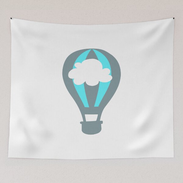 Item preview, Balloon, hot air balloon, ballooning, sky, cloud, children's room designed and sold by eskima.