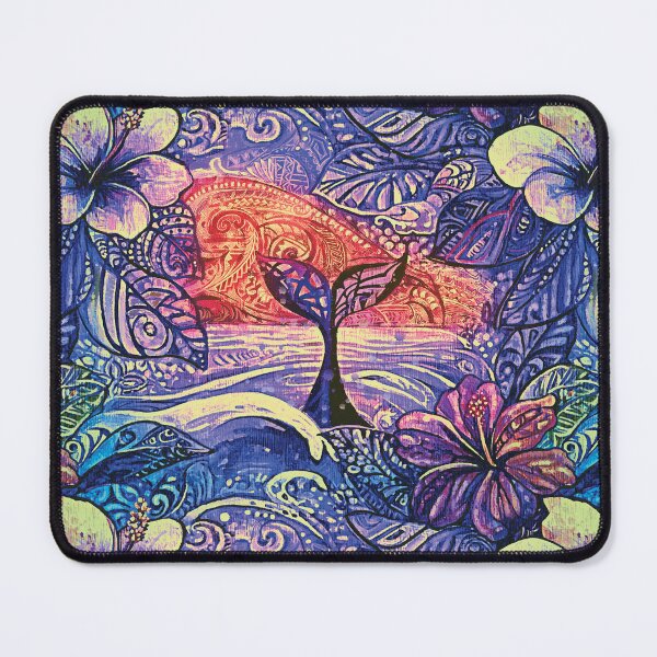 Item preview, Sunset Whale Fluke Hawaiian Abstract - Modern Coastal Art designed and sold by sunnthreads.