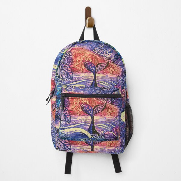Item preview, Sunset Whale Fluke Hawaiian Abstract - Modern Coastal Art designed and sold by sunnthreads.