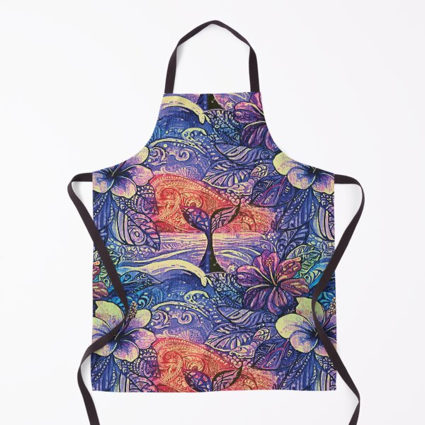 Item preview, Sunset Whale Fluke Hawaiian Abstract - Modern Coastal Art designed and sold by sunnthreads.