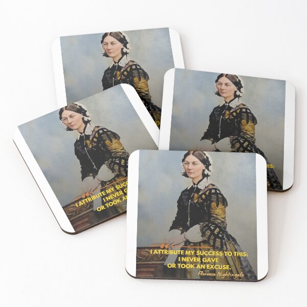 Item preview, Florence Nightingale Quote Painted HD Art designed and sold by DiverseDazzle.