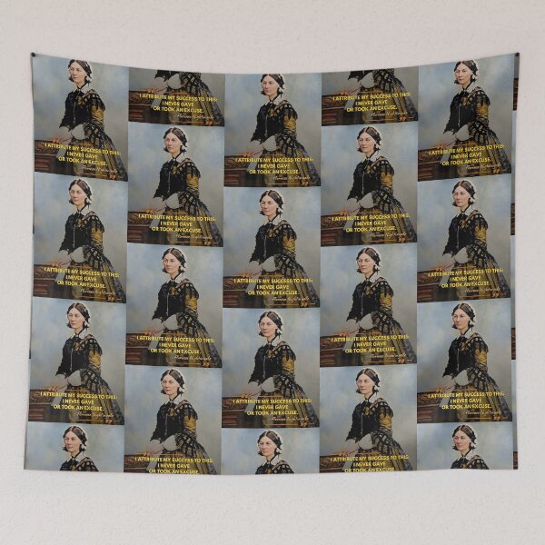 Item preview, Florence Nightingale Quote Painted HD Art designed and sold by DiverseDazzle.