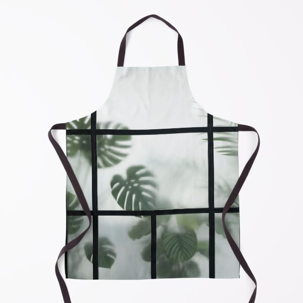Item preview, Fog Aesthetic Frosted Glass and Green Plants Office Divider Photo Backdrop HD designed and sold by bard-art.