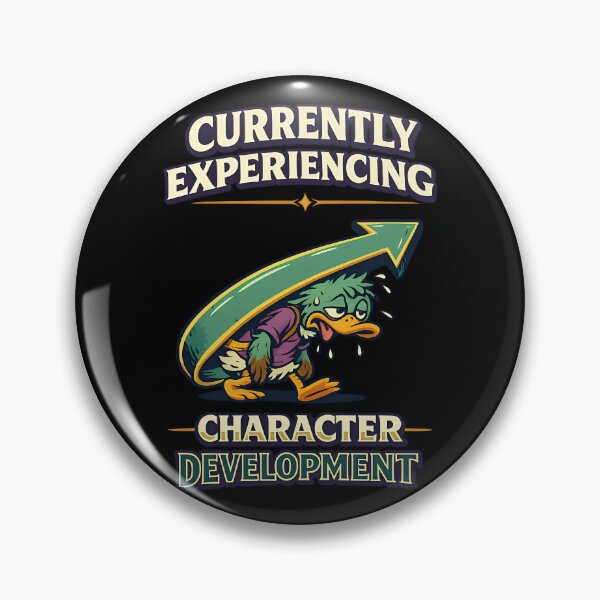 Item preview, Currently Experiencing Character Development Funny Duck Design designed and sold by TeeTimeTreasure.