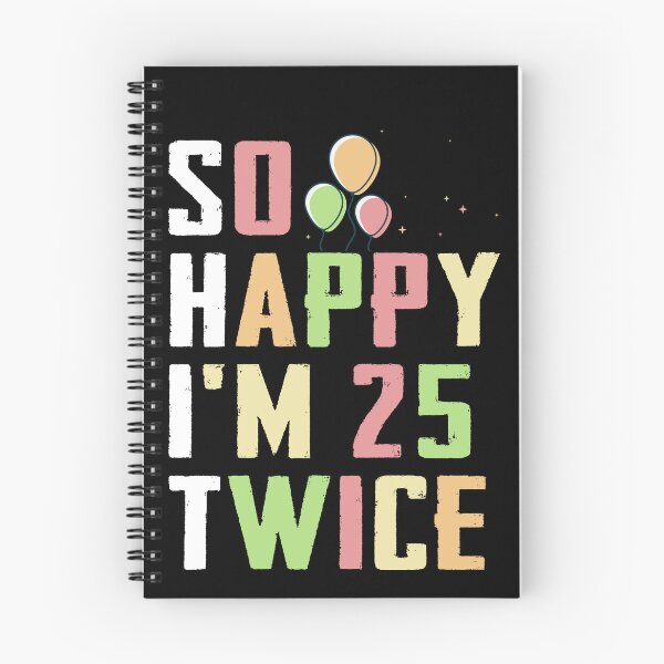 Item preview, Funny 50th Birthday- So Happy I'm 25 Twice 50 Years Old Bday Retro Gift For Her designed and sold by FernaRoje.