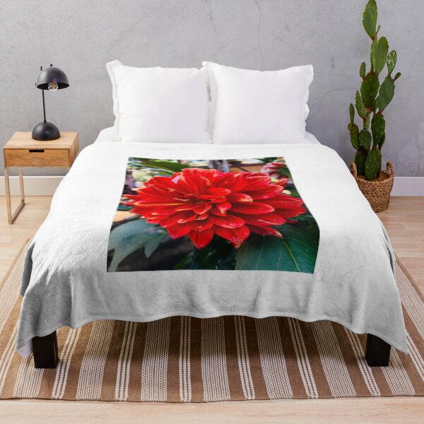 Item preview, Red Blooming Flower in Nature | Floral Photography designed and sold by DivyasnatureArt.