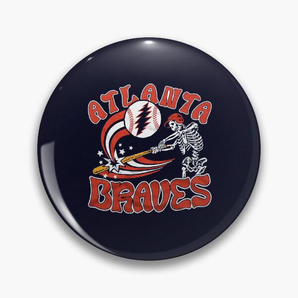 Artikelvorschau, Atlanta Braves Baseball Grateful Dead Skeleton Batter entworfen und verkauft von Hewstyle.