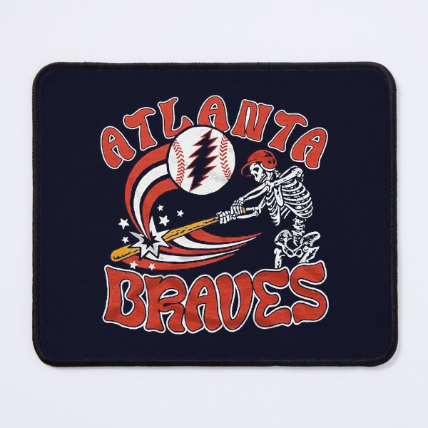 Item preview, Atlanta Braves Baseball Grateful Dead Skeleton Batter designed and sold by Hewstyle.