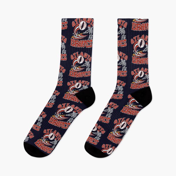 Item preview, Atlanta Braves Baseball Grateful Dead Skeleton Batter designed and sold by Hewstyle.