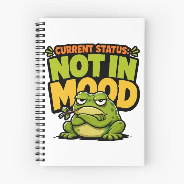 Item preview, Current Status: Not In Mood | Grumpy Frog Meme Design designed and sold by Lovestickerco.
