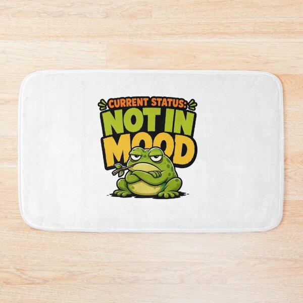Item preview, Current Status: Not In Mood | Grumpy Frog Meme Design designed and sold by Lovestickerco.