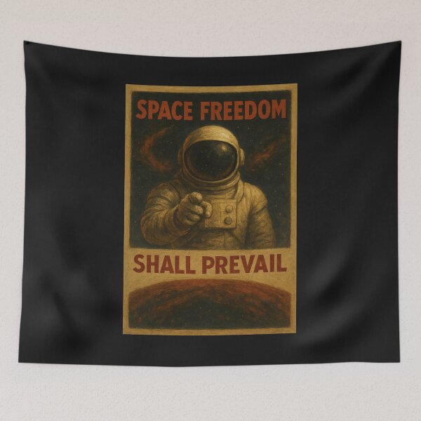 Item preview, Vintage Space Explorer Propaganda Style Poster designed and sold by Genius Geek.