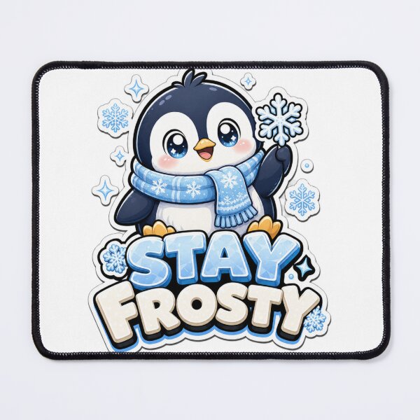 Item preview, Stay Frosty Penguin Kawaii Winter designed and sold by BoosterShop.
